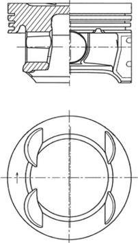 Kolbenschmidt 41007610 - Поршень parts5.com