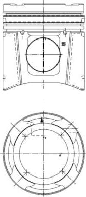 Kolbenschmidt 99697600 - Поршень parts5.com