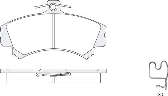 KSH EUROPE 1850.0058008 - Тормозные колодки, дисковые, комплект parts5.com