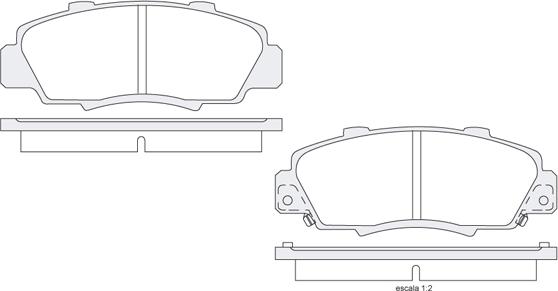 KSH EUROPE 1850.0058087 - Тормозные колодки, дисковые, комплект parts5.com