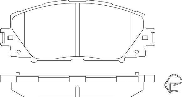 KSH EUROPE 1850.0058242 - Тормозные колодки, дисковые, комплект parts5.com