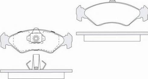 KSH EUROPE 1850.0058005 - Тормозные колодки, дисковые, комплект parts5.com