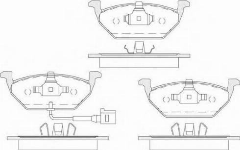 KSH EUROPE 1850.0058151 - Тормозные колодки, дисковые, комплект parts5.com