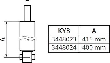 KYB 3448023 - Амортизатор parts5.com