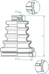 Löbro 190974 - Bellow, drive shaft parts5.com