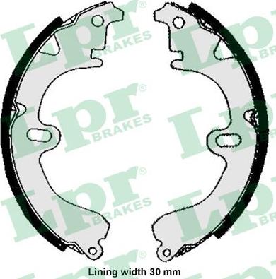 LPR 05860 - Brake Shoe Set parts5.com