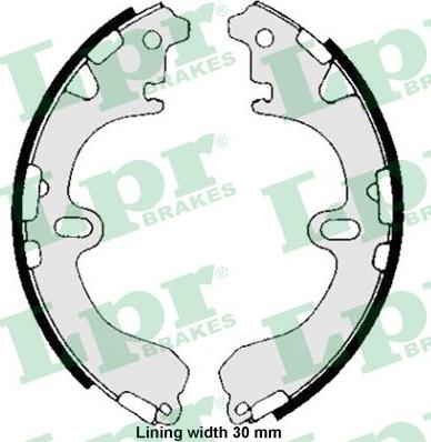 LPR 05810 - Brake Shoe Set parts5.com