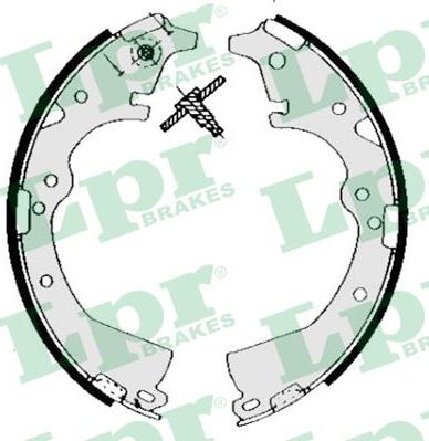 LPR 05290 - Комплект тормозных колодок, барабанные parts5.com