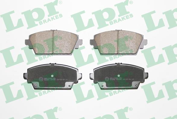 LPR 05P940 - Тормозные колодки, дисковые, комплект parts5.com