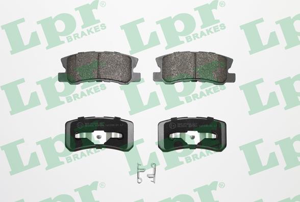 LPR 05P954 - Тормозные колодки, дисковые, комплект parts5.com