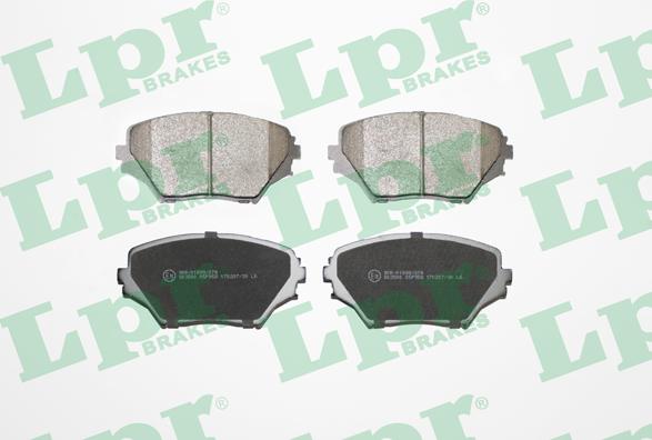 LPR 05P958 - Тормозные колодки, дисковые, комплект parts5.com