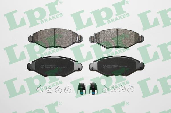 LPR 05P903 - Тормозные колодки, дисковые, комплект parts5.com