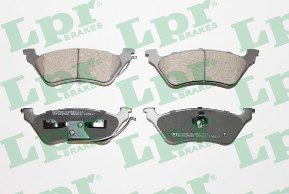 LPR 05P912 - Тормозные колодки, дисковые, комплект parts5.com