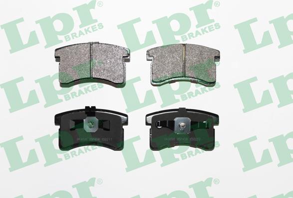 LPR 05P458 - Тормозные колодки, дисковые, комплект parts5.com