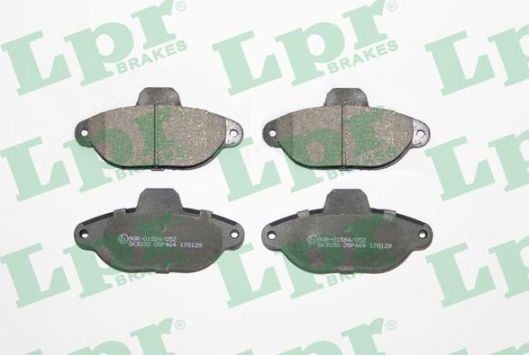 LPR 05P464 - Тормозные колодки, дисковые, комплект parts5.com