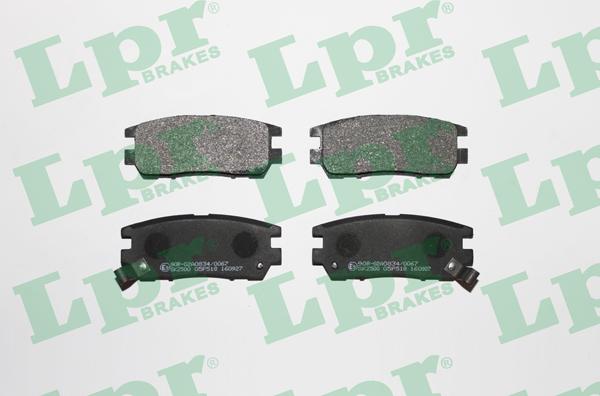 LPR 05P518 - Тормозные колодки, дисковые, комплект parts5.com