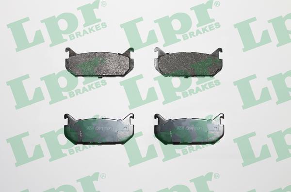 LPR 05P512 - Тормозные колодки, дисковые, комплект parts5.com