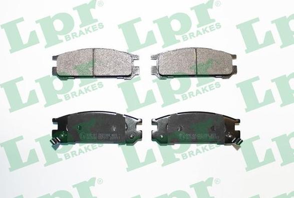 LPR 05P517 - Тормозные колодки, дисковые, комплект parts5.com