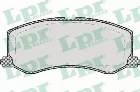 LPR 05P522 - Тормозные колодки, дисковые, комплект parts5.com