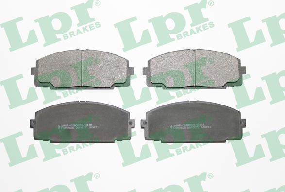 LPR 05P577 - Тормозные колодки, дисковые, комплект parts5.com