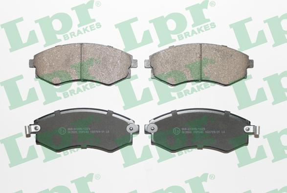 LPR 05P640 - Тормозные колодки, дисковые, комплект parts5.com