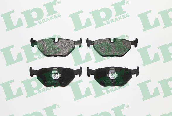 LPR 05P650 - Тормозные колодки, дисковые, комплект parts5.com