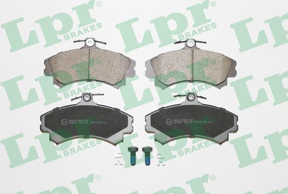 LPR 05P615 - Тормозные колодки, дисковые, комплект parts5.com