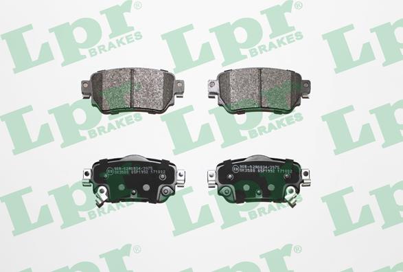 LPR 05P1992 - Brake Pad Set, disc brake parts5.com