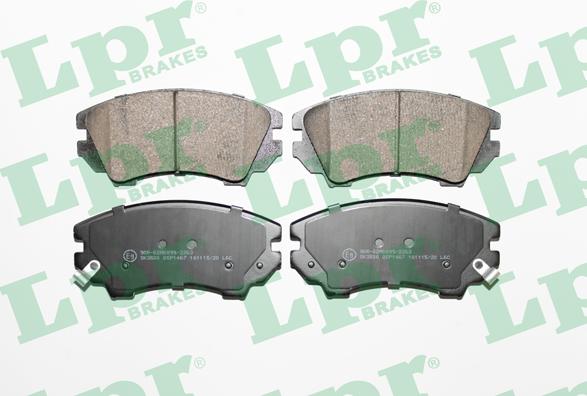 LPR 05P1467 - Тормозные колодки, дисковые, комплект parts5.com