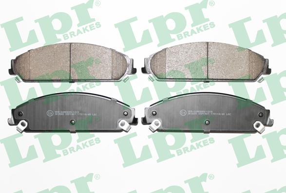 LPR 05P1401 - Тормозные колодки, дисковые, комплект parts5.com