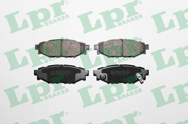 LPR 05P1408 - Brake Pad Set, disc brake parts5.com