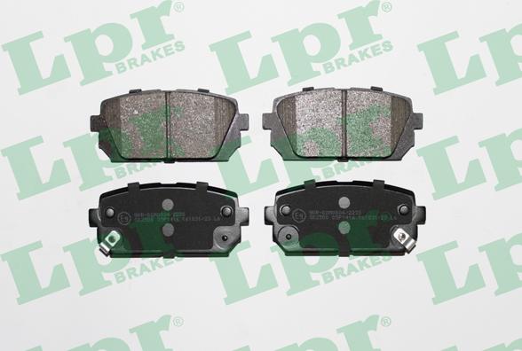 LPR 05P1416 - Тормозные колодки, дисковые, комплект parts5.com