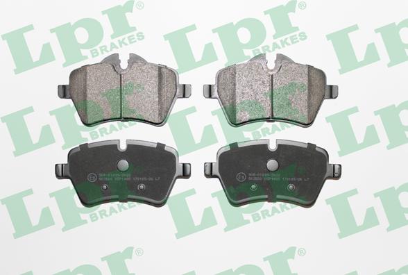 LPR 05P1485 - Тормозные колодки, дисковые, комплект parts5.com