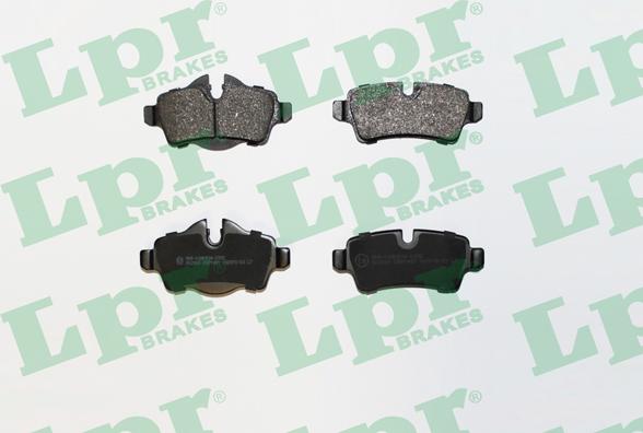 LPR 05P1481 - Тормозные колодки, дисковые, комплект parts5.com