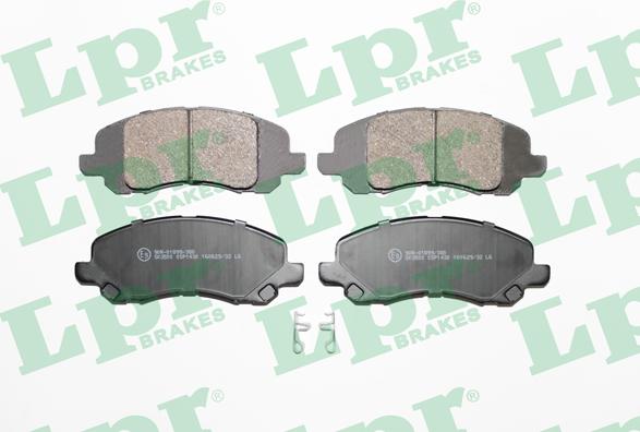 LPR 05P1430 - Тормозные колодки, дисковые, комплект parts5.com