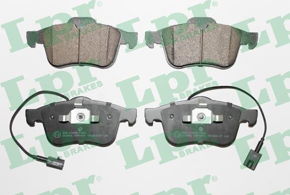 LPR 05P1470 - Тормозные колодки, дисковые, комплект parts5.com