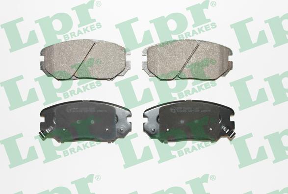 LPR 05P1599 - Тормозные колодки, дисковые, комплект parts5.com