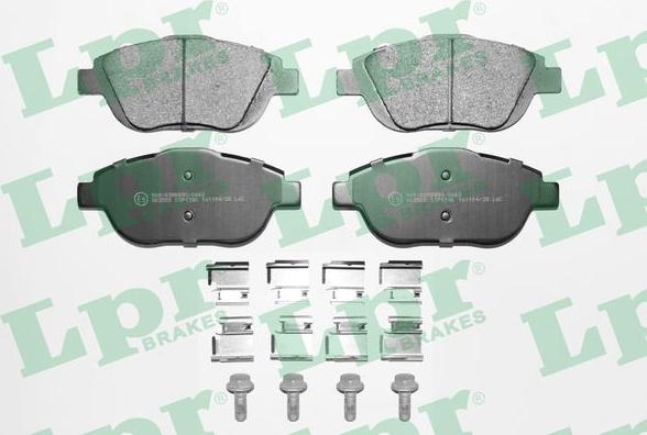 LPR 05P1590K - Brake Pad Set, disc brake parts5.com