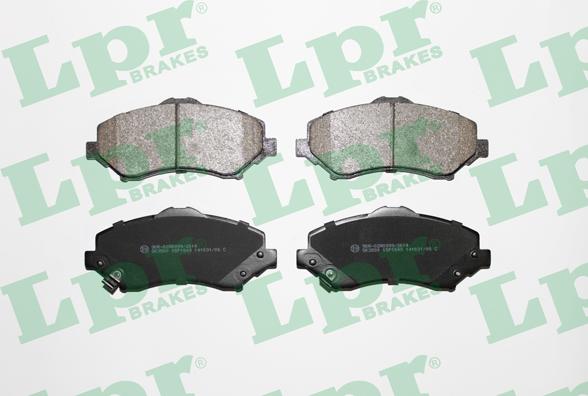 LPR 05P1549 - Тормозные колодки, дисковые, комплект parts5.com