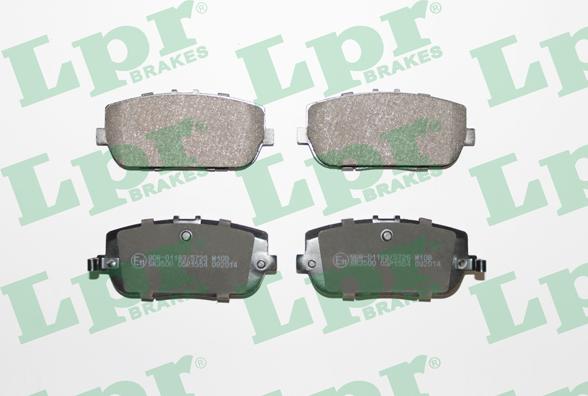 LPR 05P1554 - Тормозные колодки, дисковые, комплект parts5.com