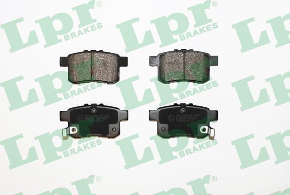 LPR 05P1569 - Тормозные колодки, дисковые, комплект parts5.com