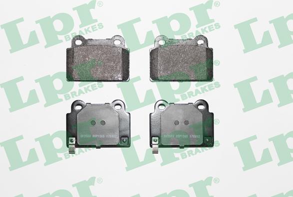 LPR 05P1565 - Тормозные колодки, дисковые, комплект parts5.com