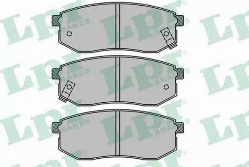 LPR 05P1514 - Тормозные колодки, дисковые, комплект parts5.com