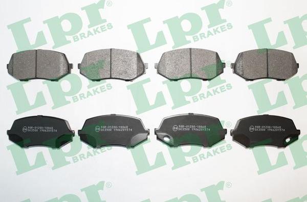 LPR 05P1574 - Тормозные колодки, дисковые, комплект parts5.com