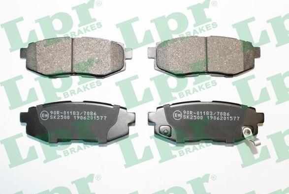 LPR 05P1577 - Brake Pad Set, disc brake parts5.com