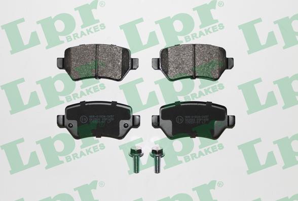 LPR 05P1650 - Тормозные колодки, дисковые, комплект parts5.com