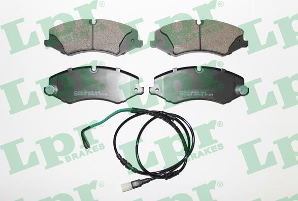 LPR 05P1616B - Тормозные колодки, дисковые, комплект parts5.com