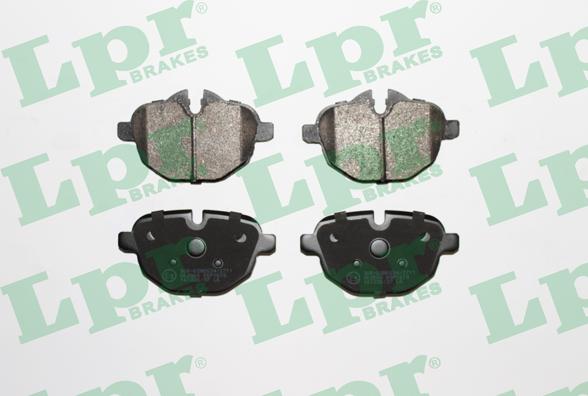 LPR 05P1618 - Тормозные колодки, дисковые, комплект parts5.com