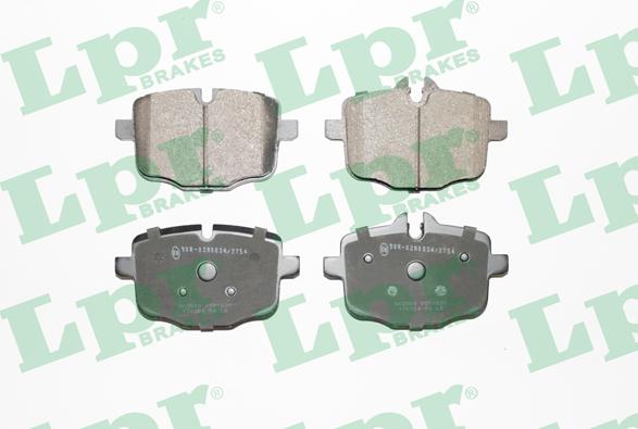 LPR 05P1631 - Тормозные колодки, дисковые, комплект parts5.com