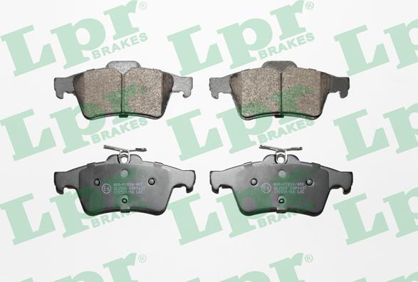 LPR 05P1637 - Тормозные колодки, дисковые, комплект parts5.com